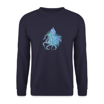 tintenfisch - Unisex Pullover - Navy - Vorne - Alina (178cm) & Michal (187cm)