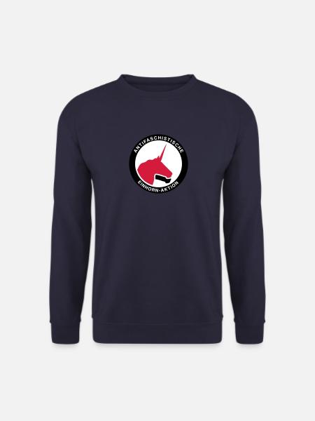 Antifaschistische Einhorn-Aktion - Unisex Pullover - Navy