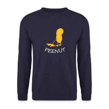 peenut - Unisex Pullover - Navy - Vorne - Alina (178cm) & Michal (187cm)