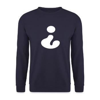 Question mark, Spanish, ? - Unisex Sweatshirt - navy - Front - Alina (178cm) & Michal (187cm)