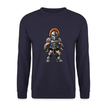 Spartaner Gladiator - Unisex Pullover - Navy - Vorne - Alina (178cm) & Michal (187cm)