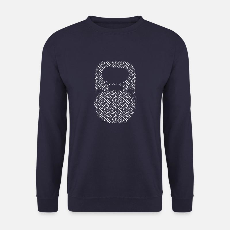 Kettlebell Dots white - Unisex Sweatshirt - navy