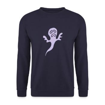 Ghost Geist Gespenst Halloween Furcht Fear Angst - Sweat-shirt Unisexe - marine - Devant - Alina (178cm) & Michal (187cm)