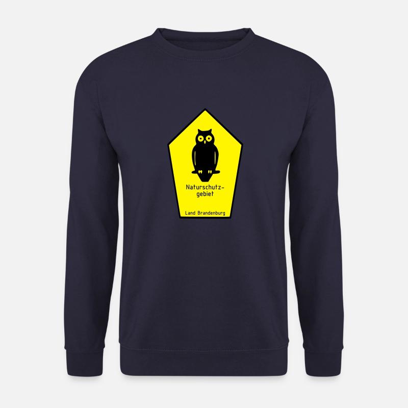 Naturschutzgebiet Land Brandenburg / Eule - Unisex Pullover - Navy