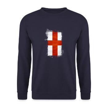 Angleterre Royaume-Uni Londres Anglais britannique Royaume-Uni - Sweat-shirt Unisexe - marine - Devant - Alina (178cm) & Michal (187cm)