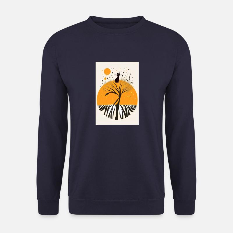 Katzen-Porträt - Unisex Pullover - Navy