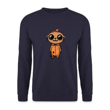 Suricate Halloween Zombie - Sweat-shirt Unisexe - marine - Devant - Alina (178cm) & Michal (187cm)