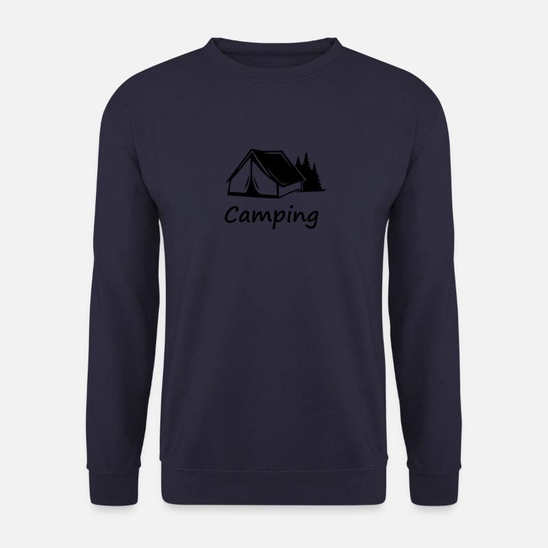 Camping mit Zelt und Wald - Unisex Pullover - Navy