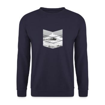 Welle - Unisex Pullover - Navy - Vorne - Alina (178cm) & Michal (187cm)