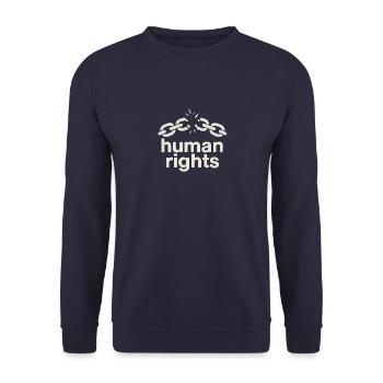 Human Rights - Unisex Pullover - Navy - Vorne - Alina (178cm) & Michal (187cm)
