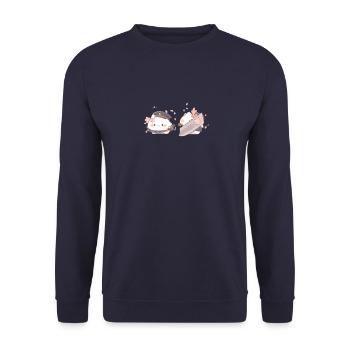 Trop mignon - Sweat-shirt Unisexe - marine - Devant - Alina (178cm) & Michal (187cm)