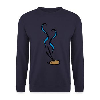 Bâtons d'encens Bâtons d'encens bâtons d'encens - Sweat-shirt Unisexe - marine - Devant - Alina (178cm) & Michal (187cm)