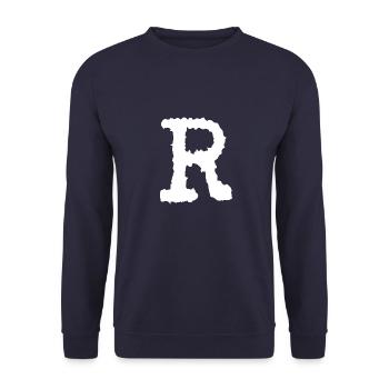 R - Sweat-shirt Unisexe - marine - Devant - Alina (178cm) & Michal (187cm)