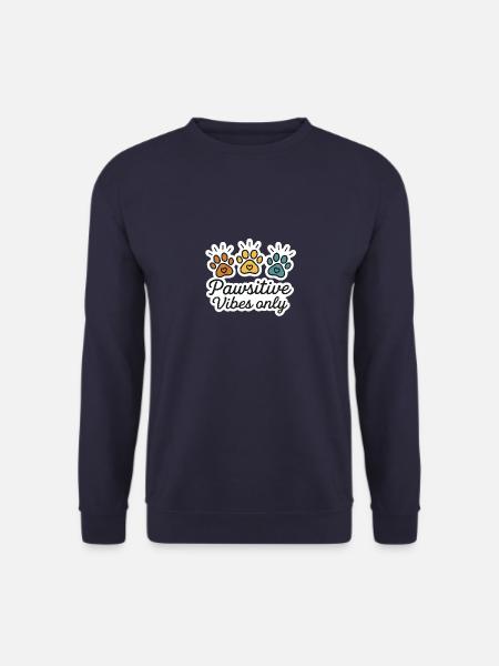 Paw power! - Pawsitive Vibes only - Unisex Sweatshirt - navy