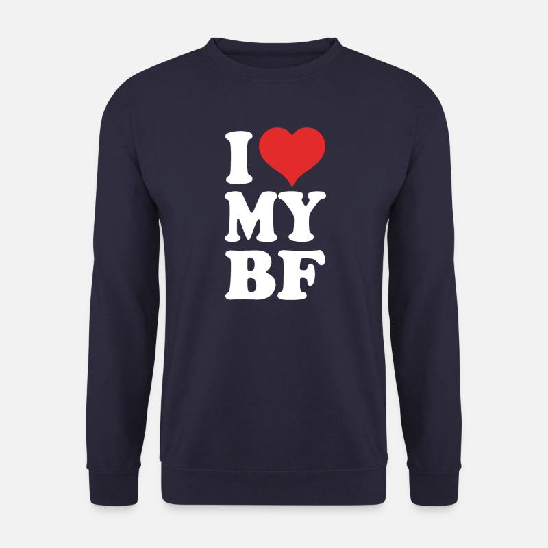 J’aime mon petit ami - Sweat-shirt Unisexe - marine