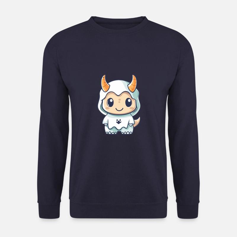 Dinosaur triceratops Halloween Ghost - Unisex Sweatshirt - navy