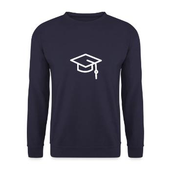 Diplôme universitaire d'académicien chapeau - Sweat-shirt Unisexe - marine - Devant - Alina (178cm) & Michal (187cm)