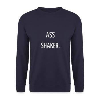 Ass shaker - Unisex Sweatshirt - navy - Front - Alina (178cm) & Michal (187cm)