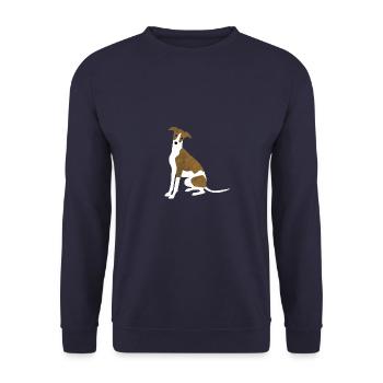 Whippet - Sweat-shirt Unisexe - marine - Devant - Alina (178cm) & Michal (187cm)