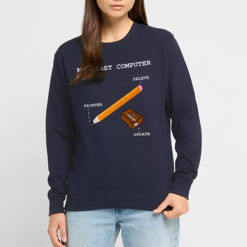 Computer PC Printer Calculator Write Unisex Sweatshirt