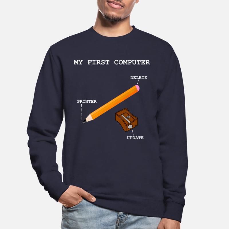 Computer PC Printer Calculator Write Unisex Sweatshirt