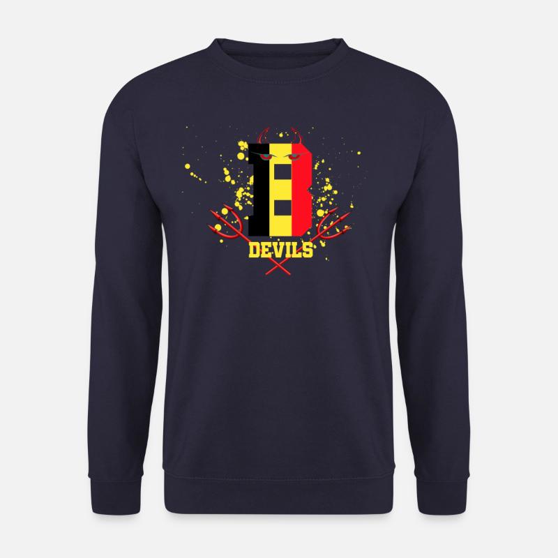 Belgium devil football stadium - Unisex Sweatshirt - navy