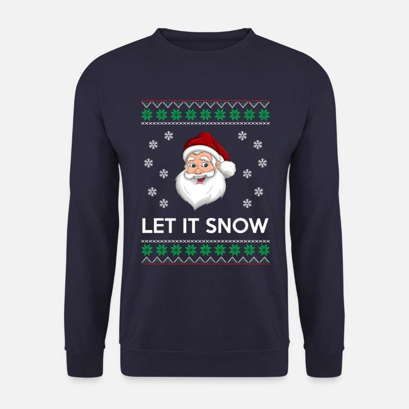 Let it snow Weihnachts Schnee - Unisex Pullover - Navy