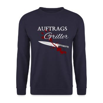 Auftragsgriller - Unisex Pullover - Navy - Vorne - Alina (178cm) & Michal (187cm)