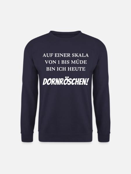 Auf einer Skala von 1 bis müde - Unisex Pullover - Navy