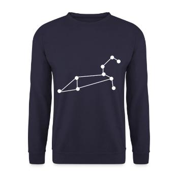 Constellation Leo - Unisex Sweatshirt - navy - Front - Alina (178cm) & Michal (187cm)