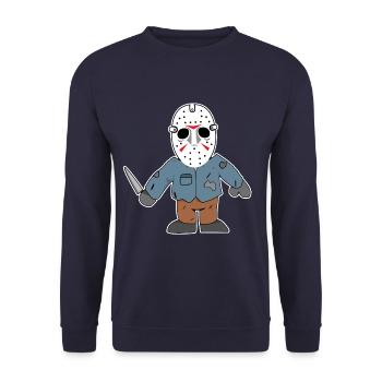 Films d'horreur Films | Film thriller cadeau peur - Sweat-shirt Unisexe - marine - Devant - Alina (178cm) & Michal (187cm)
