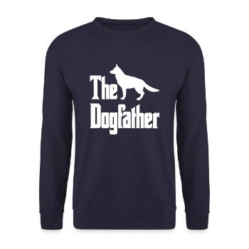 The Dogfather chien de berger allemand chiens drôle - Sweat-shirt Unisexe - marine - Devant - Alina (178cm) & Michal (187cm)