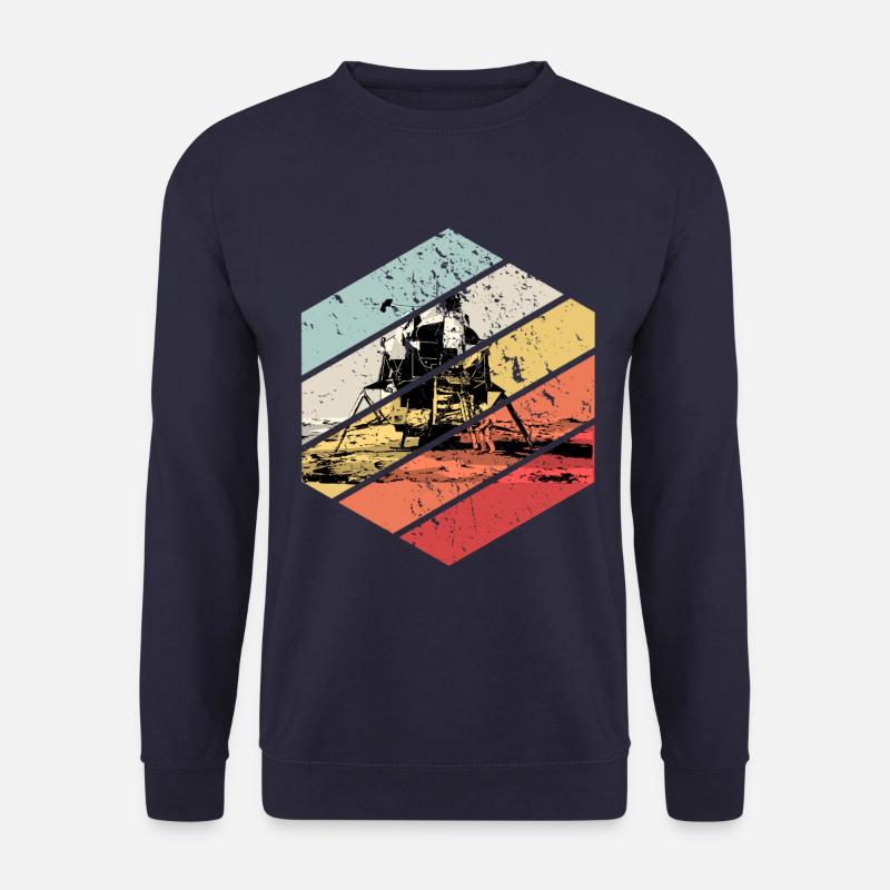 Retro Vintage Mondlandung Raumfahrer Astronaut Ufo - Unisex Pullover - Navy