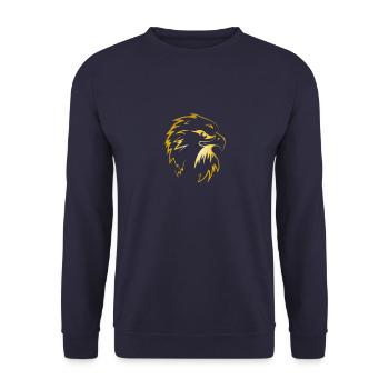 Eagle Golden Eagle Osprey aigle rapace - Sweat-shirt Unisexe - marine - Devant - Alina (178cm) & Michal (187cm)