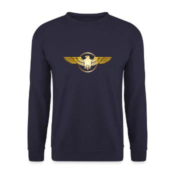 Eagle Golden Eagle Osprey White-tailed Eagle Bird of Prey - Unisex Sweatshirt - navy - Front - Alina (178cm) & Michal (187cm)