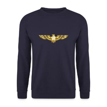 Eagle Golden Eagle Osprey White-tailed Eagle Bird of Prey - Unisex Sweatshirt - navy - Front - Alina (178cm) & Michal (187cm)