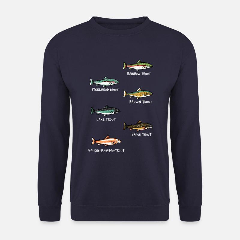 Fische Angeln | Fischarten Fischen Geschenkidee - Unisex Pullover - Navy