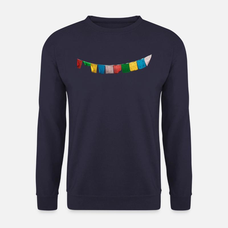Drapeaux de prière / Drapeaux de prière Népal - Sweat-shirt Unisexe - marine