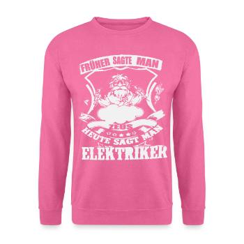 Électriciens - Sweat-shirt Unisexe - rose - Devant