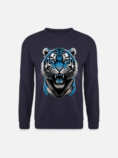 Blue Tiger 💙 - Unisex Sweatshirt - navy