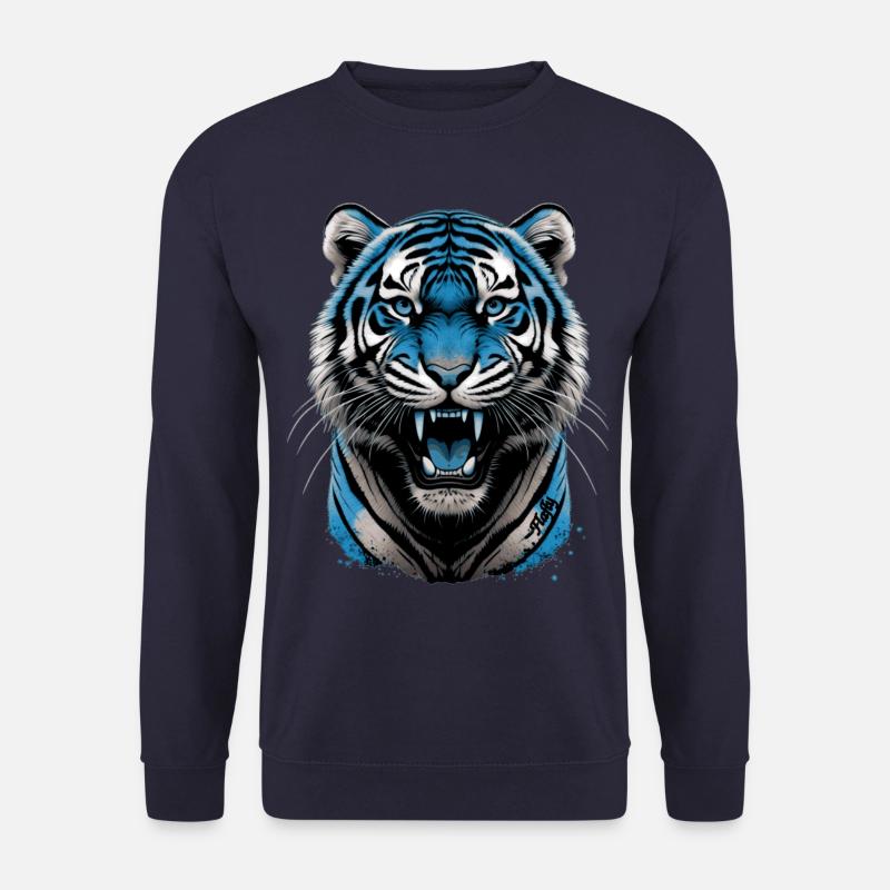 Blauer Tiger 💙 - Unisex Pullover - Navy