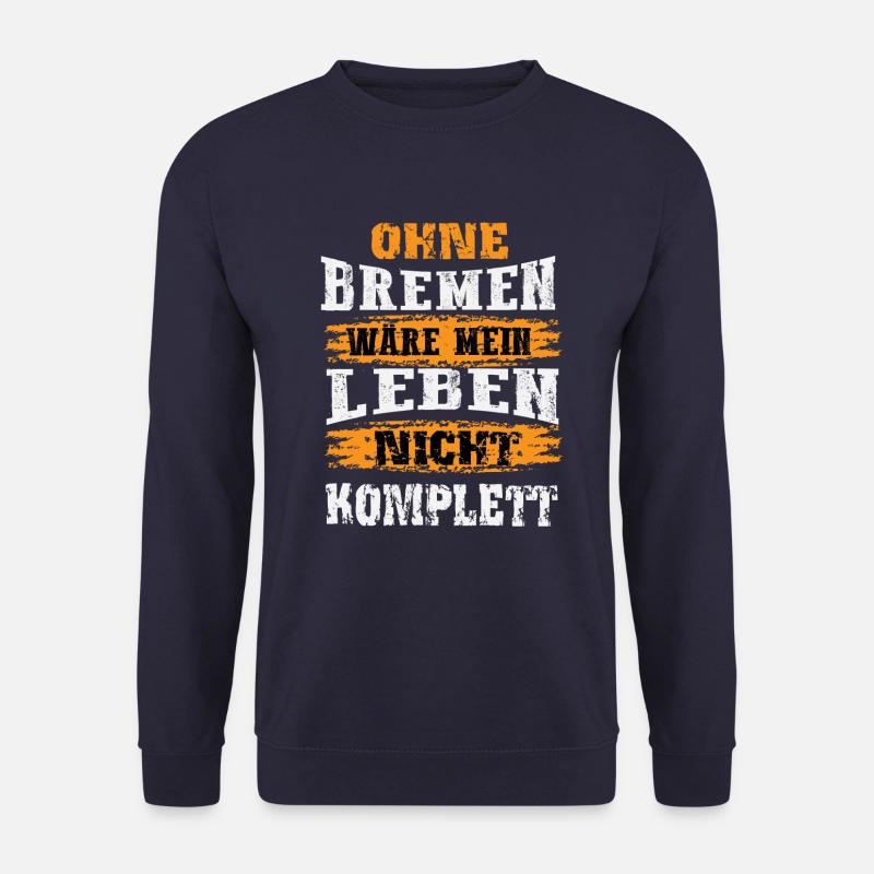 Bremen Fan Design - Unisex Pullover - Navy