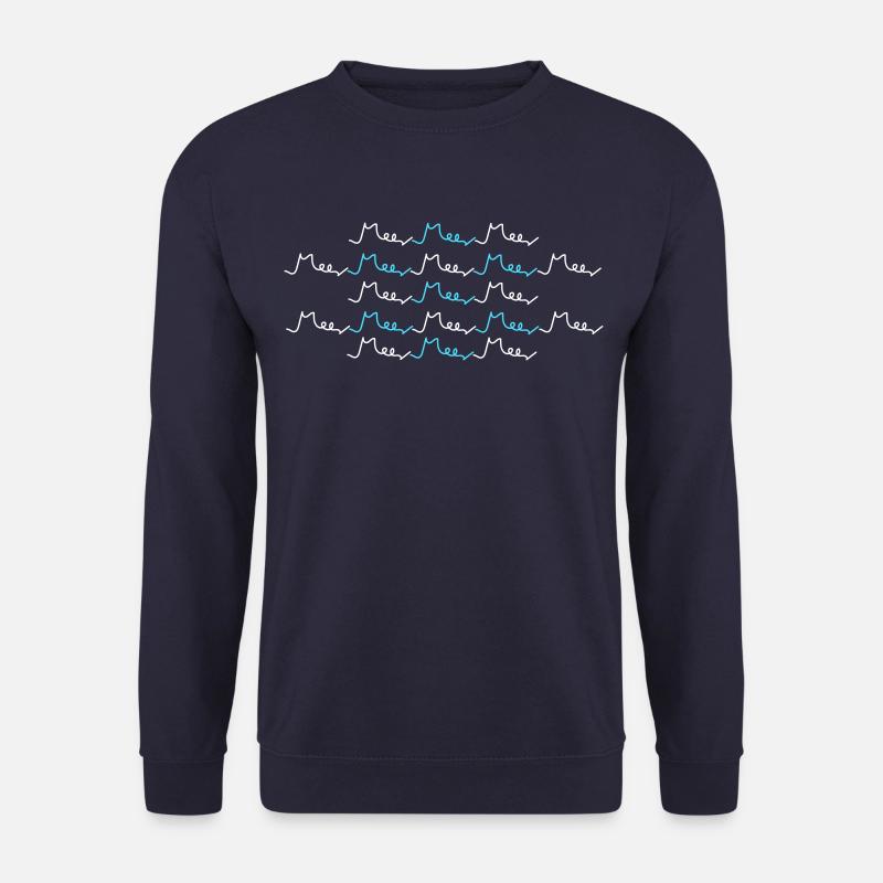 Meer Typografie (b) - Unisex Pullover - Navy