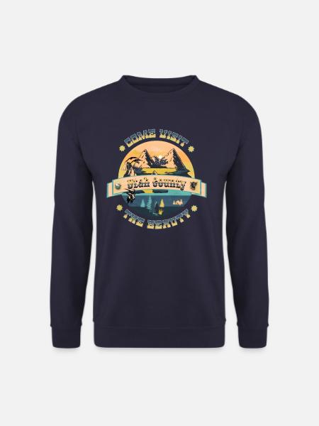Come visit Utah County the beauty - Unisex Pullover - Navy
