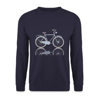 vélo - Sweat-shirt Unisexe - marine - Devant - Alina (178cm) & Michal (187cm)