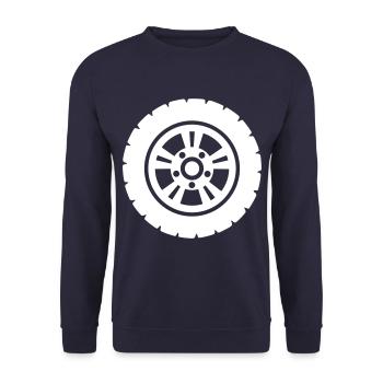 Réglage des pneus - Sweat-shirt Unisexe - marine - Devant - Alina (178cm) & Michal (187cm)
