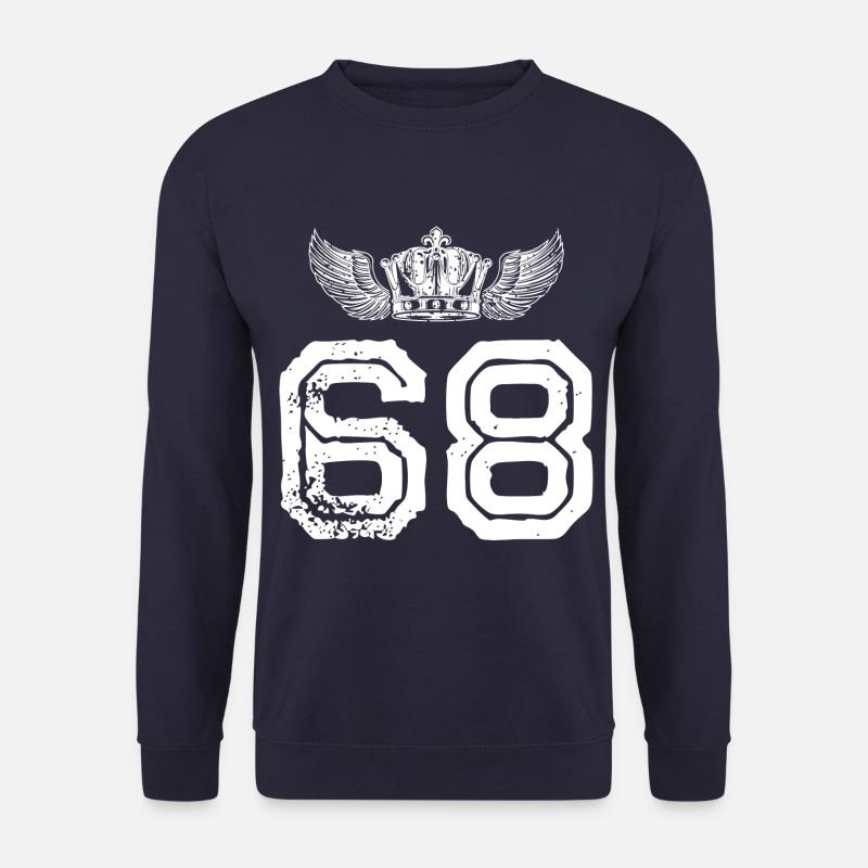 68 Zahl Krone - Unisex Pullover - Navy