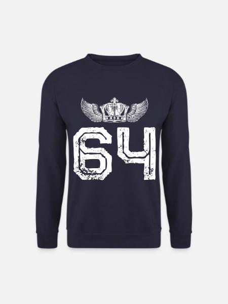 64 Zahl Krone - Unisex Pullover - Navy