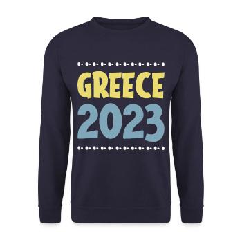 Greece 2023 - Unisex Pullover - Navy - Vorne - Alina (178cm) & Michal (187cm)