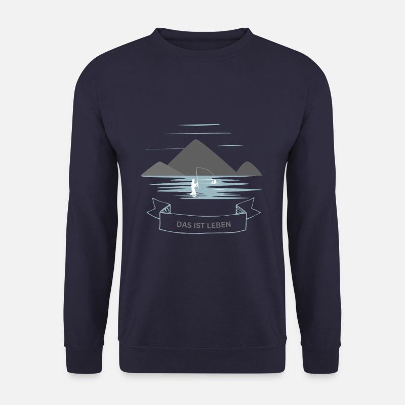 Fischen Das ist Leben - Unisex Pullover - Navy